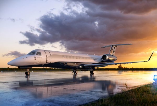 Private jet parked at Nairobi airport ready for luxury charter flight with Jet Luxe